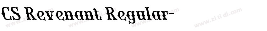 CS Revenant Regular字体转换